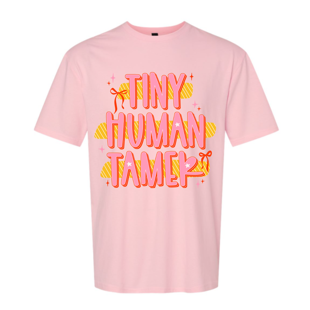 Tiny Human Tamer Bow Gildan Softstyle Tee