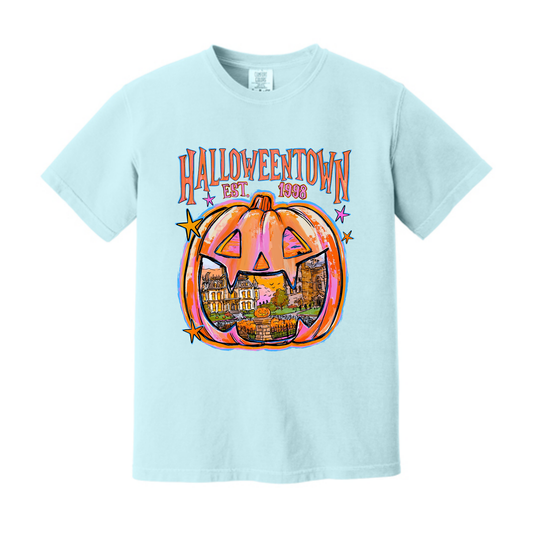 Halloweentown Baby Blue Comfort Colors® Tee