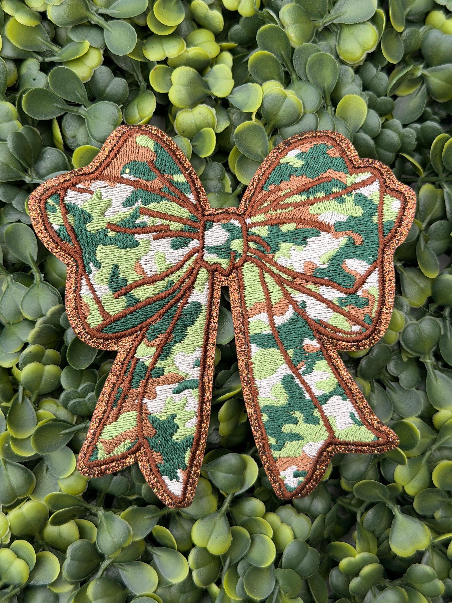 Camo Coquette Bow Patch