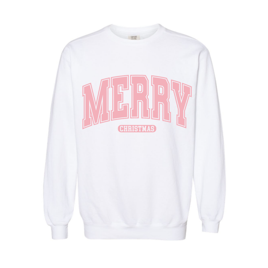 Pink Merry Comfort Colors® Crewneck
