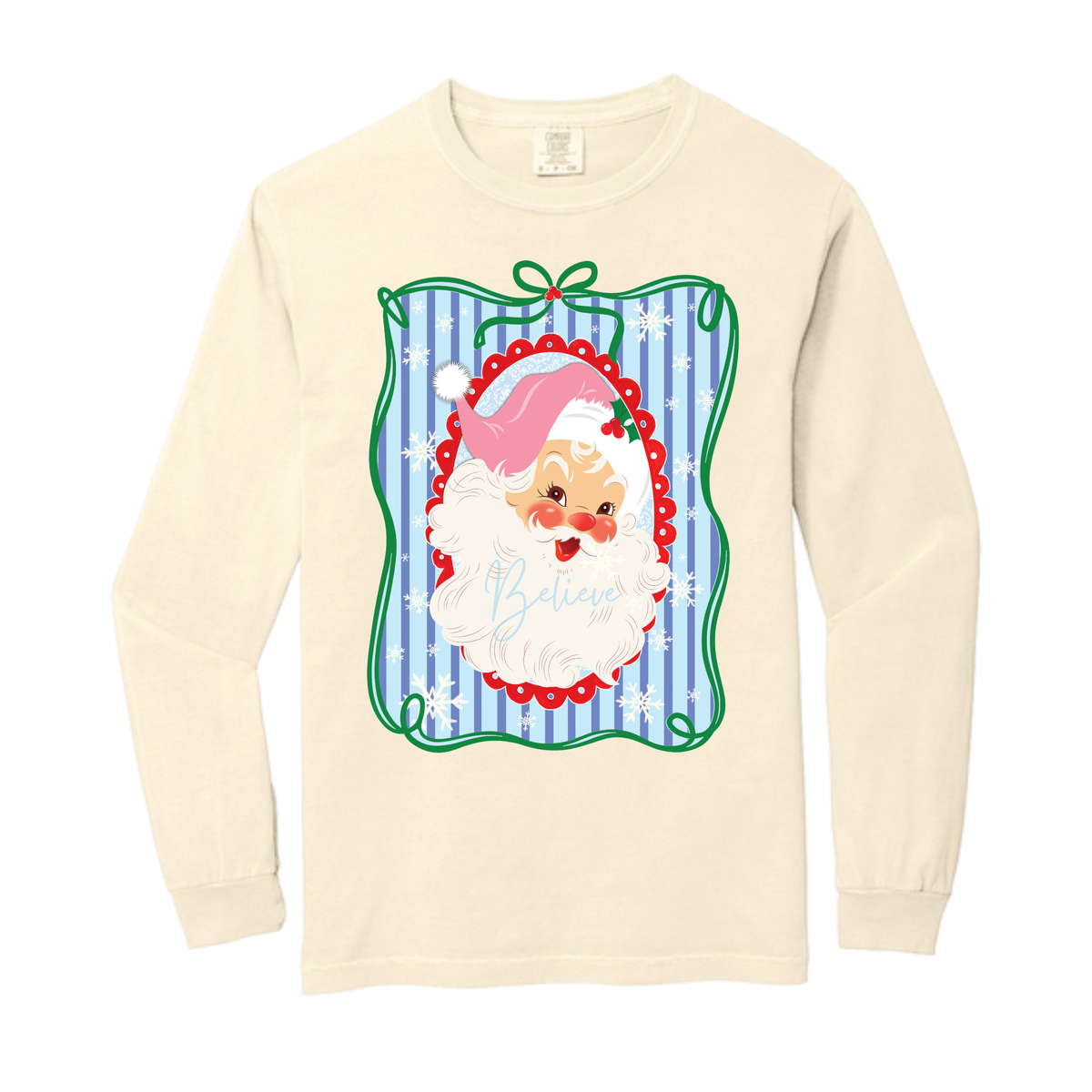 Blue Santa Comfort Colors® Longsleeve