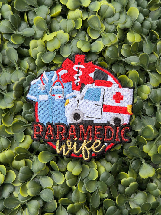 Paramedic Wife Embroidered Patch