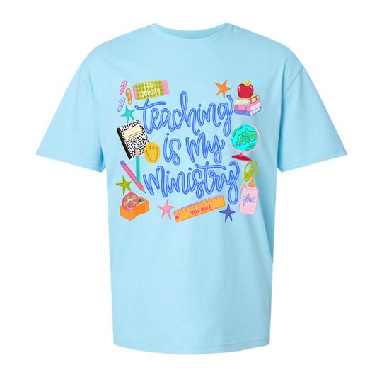 Teaching is My Ministry Comfort Colors Tee