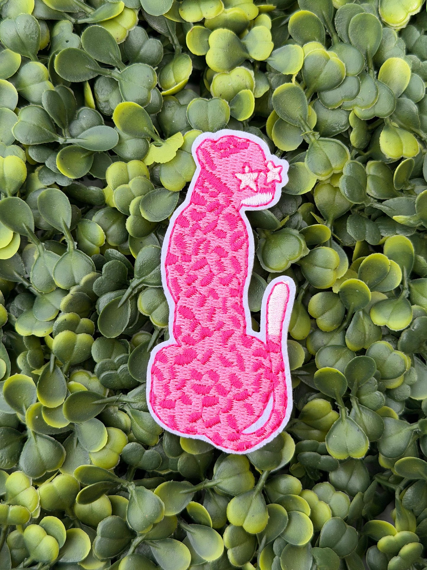Pink Wildcat Embroidered Patch