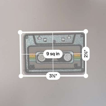 Retro Cassette Tape Patch