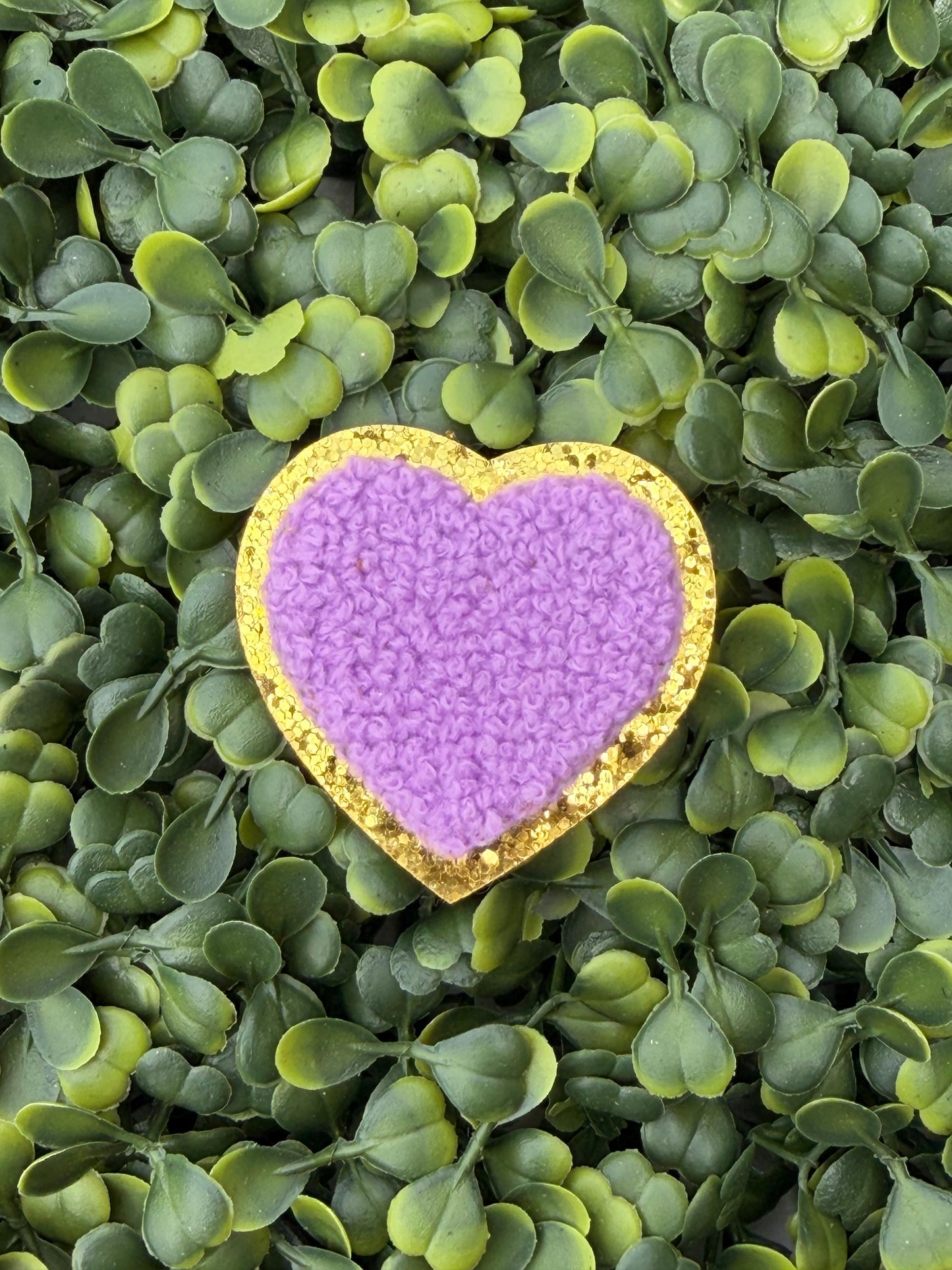 Lavender Teddy Heart Patch