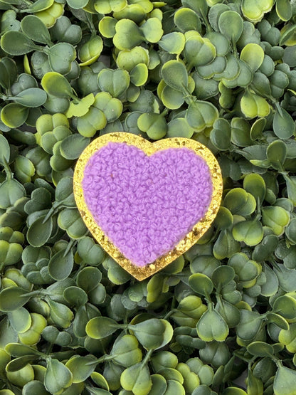 Lavender Teddy Heart Patch