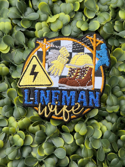 Lineman Wife Embroidered Patch