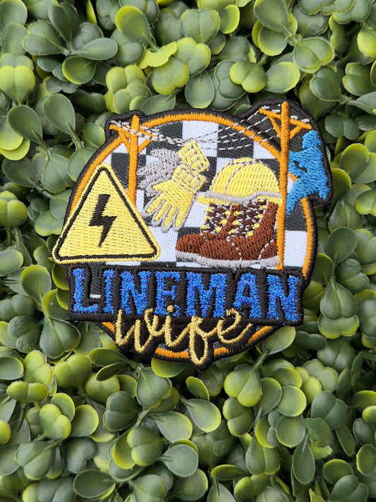 Lineman Wife Embroidered Patch