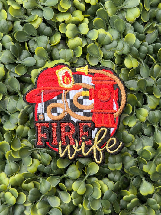 Fire Wife Embroidered Patch