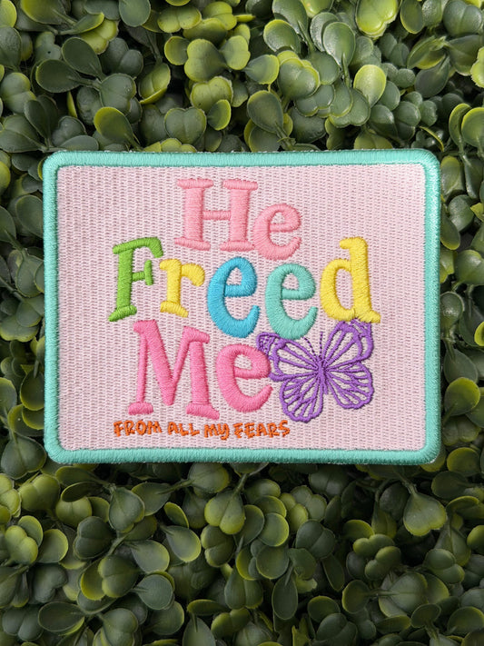 He Freed Me Christian Patch