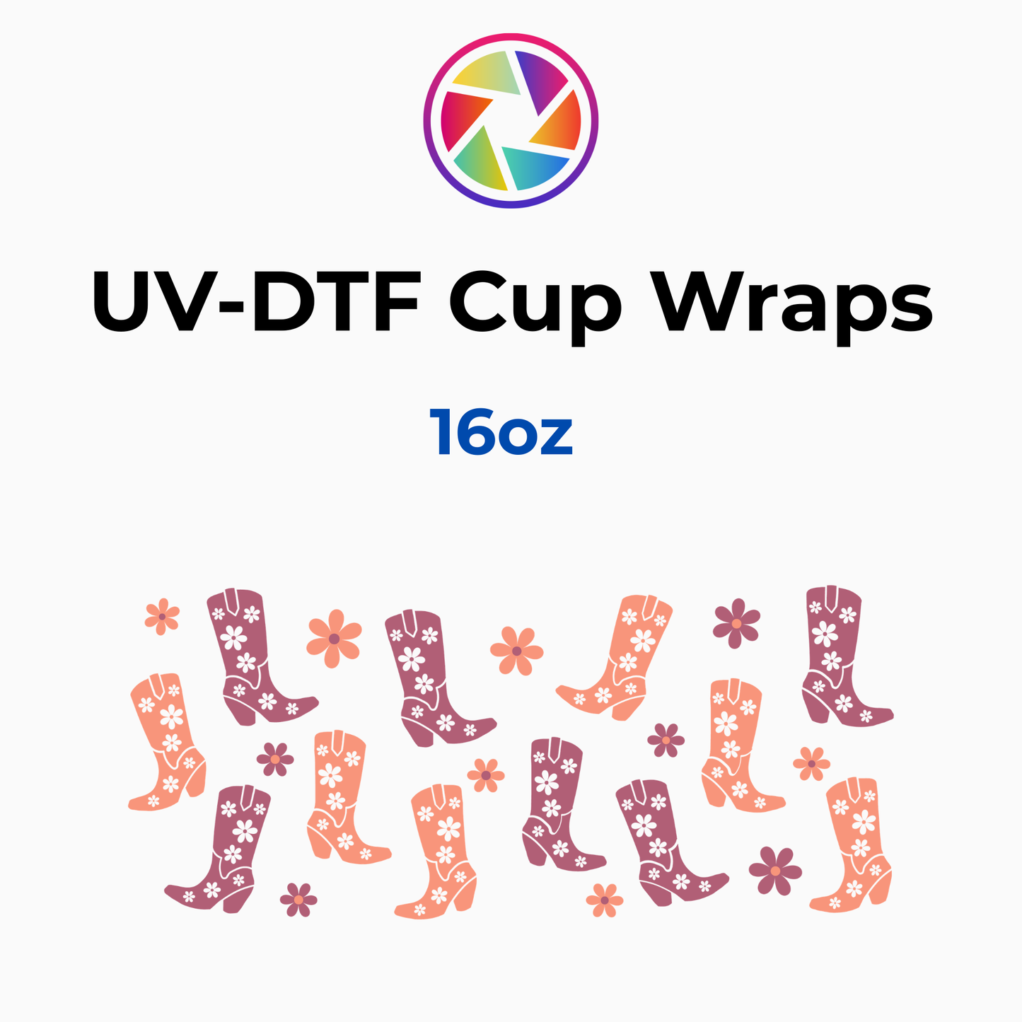 Coral and Orange Boots Wrap