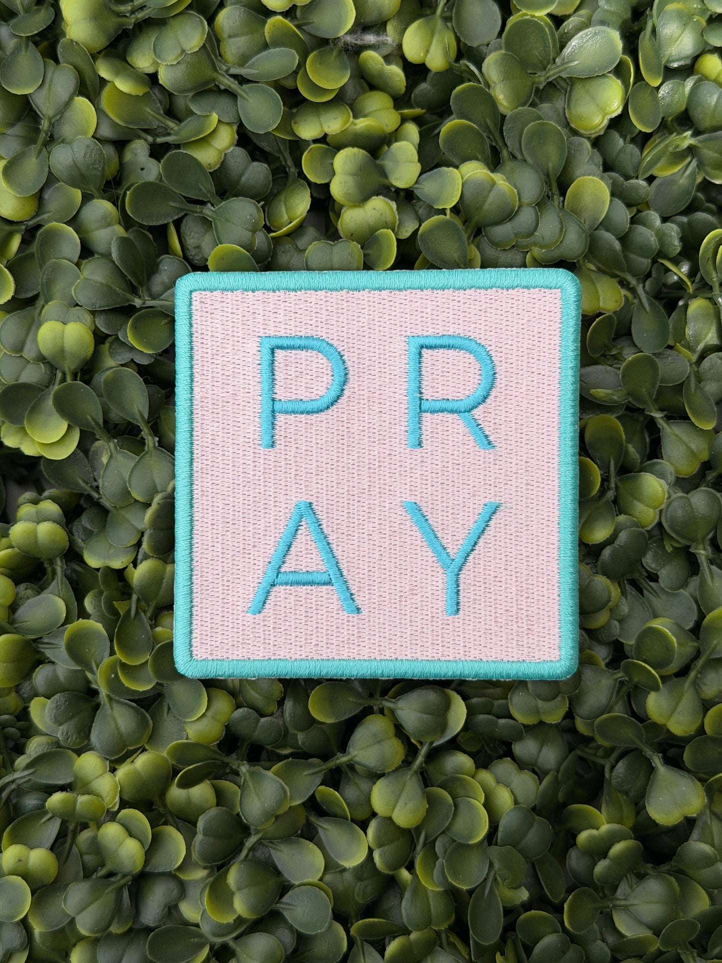 Pray Minimalist Embroidered Patch