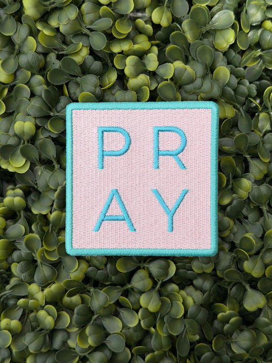 Pray Minimalist Embroidered Patch