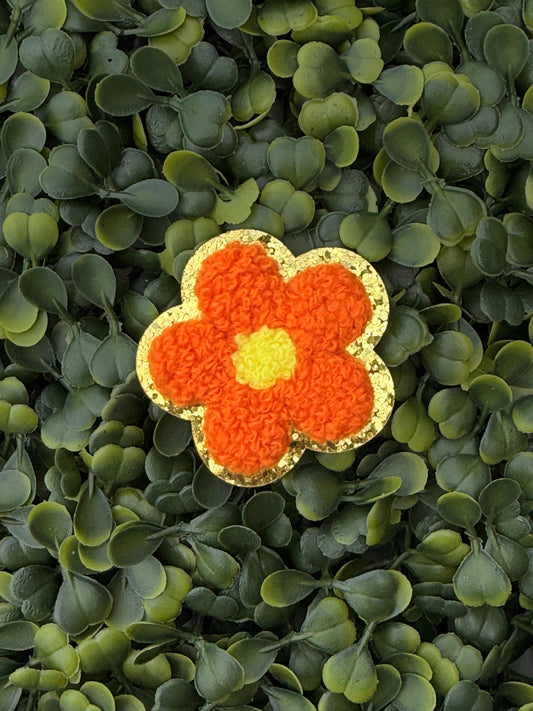 Retro Sunset Teddy Flower Patch