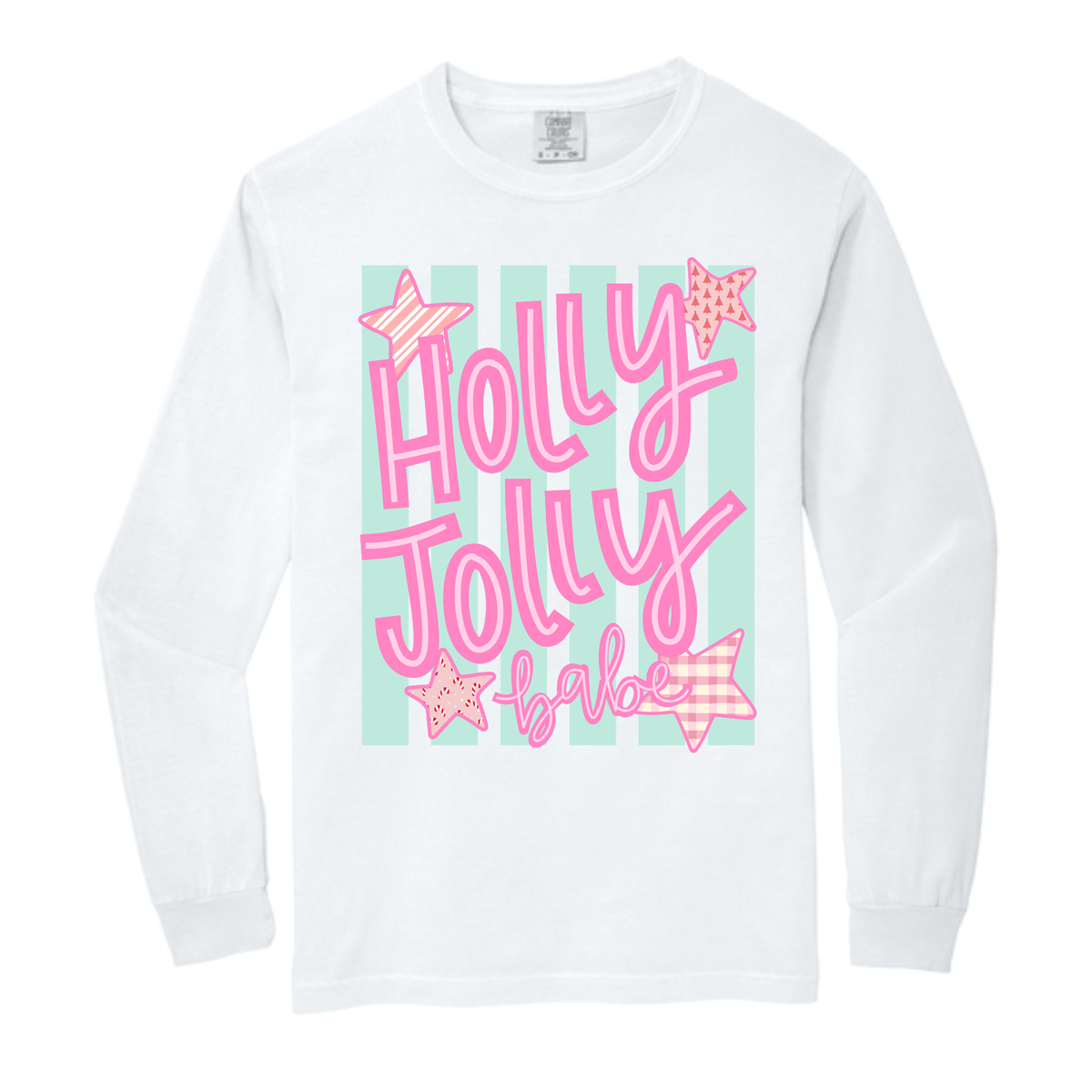 Pinky Holly Jolly Comfort Colors® Longsleeve