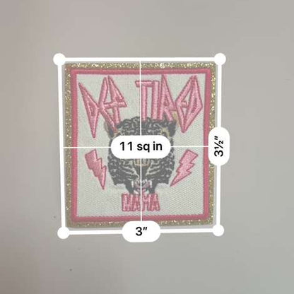 Def Tired Mama Leopard Patch