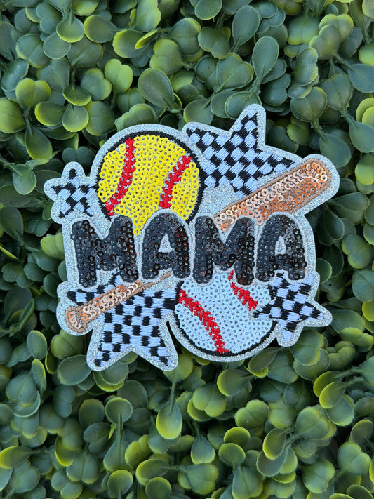Softball Mama Patch
