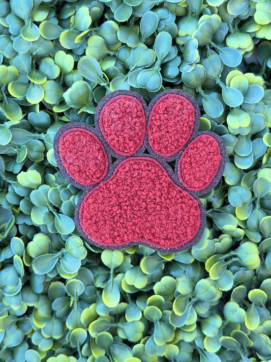 Red and Black Paw Patch