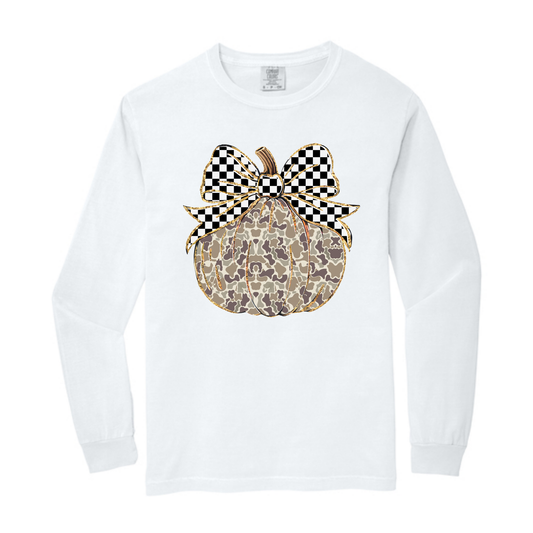 Camo Pumpkin Comfort Colors® Longsleeve