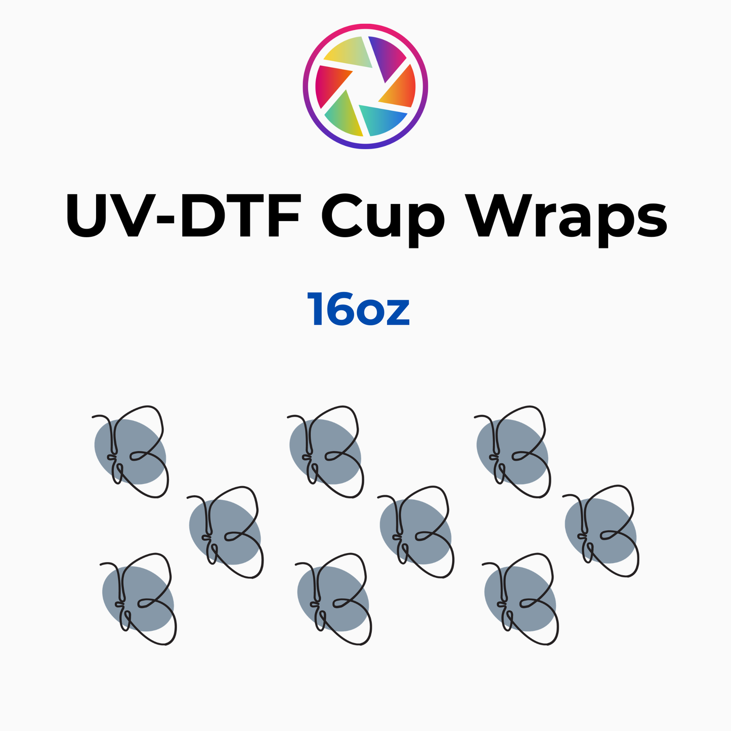 Blue Butterflies Wrap