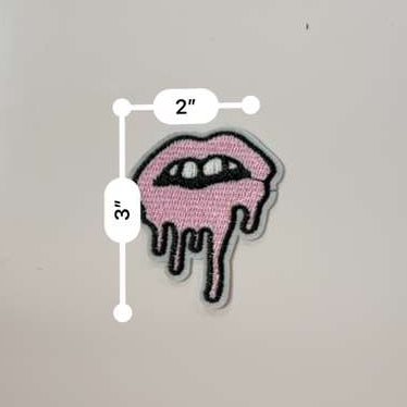 Pink Dripping Lips Patch
