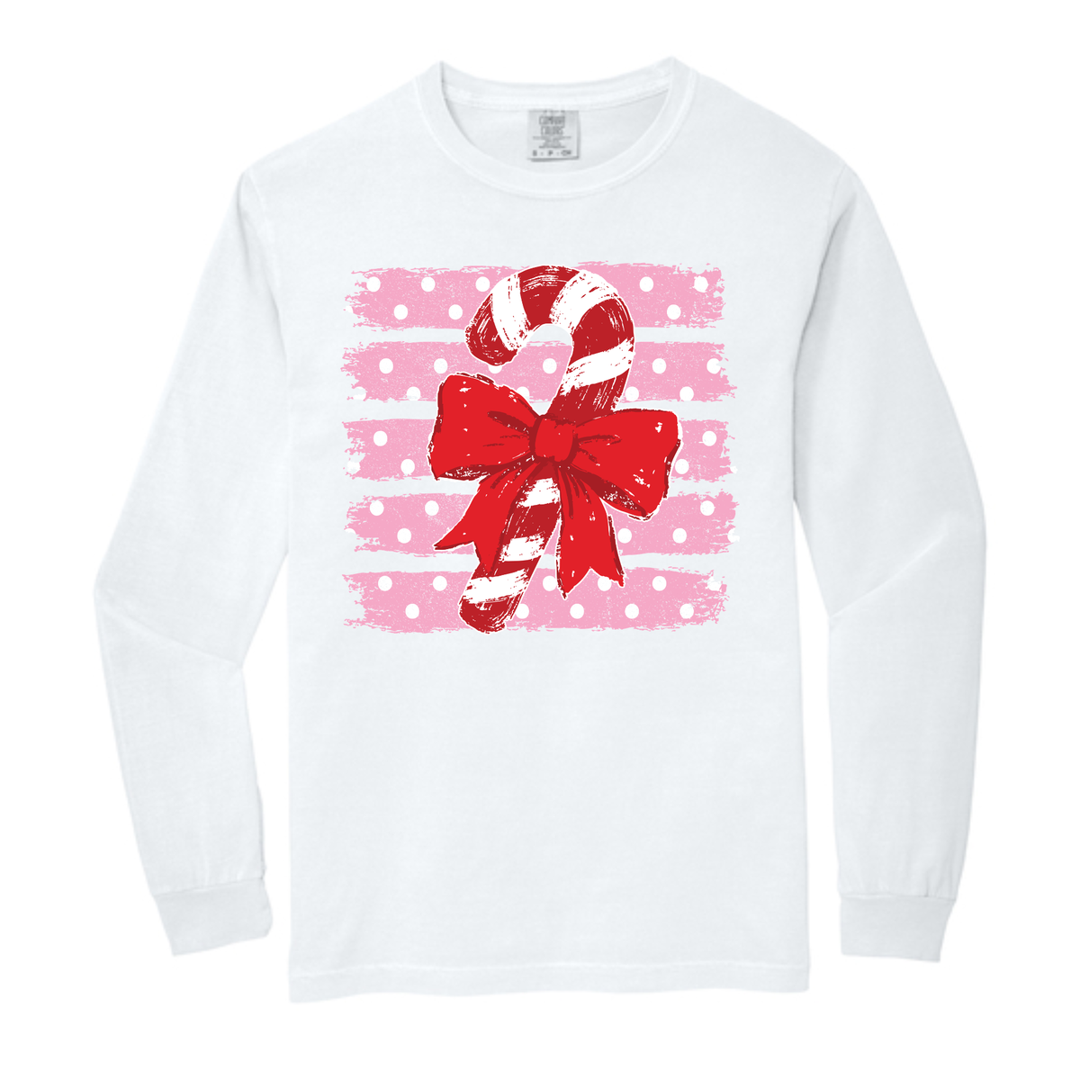Candy Cane Comfort Colors® Longsleeve
