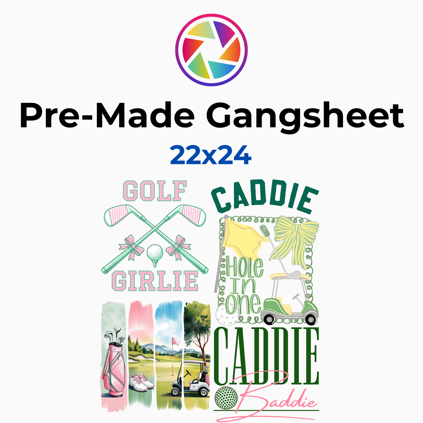 Caddie Baddie 22x24