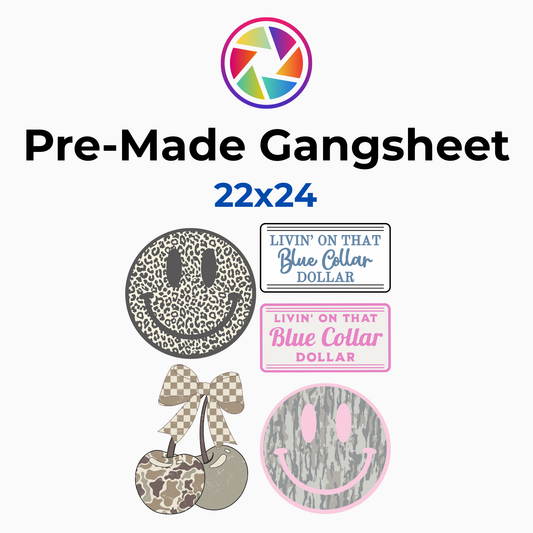 Faith, Smiley & Coquette Collection Premade Gang Sheet 22x24