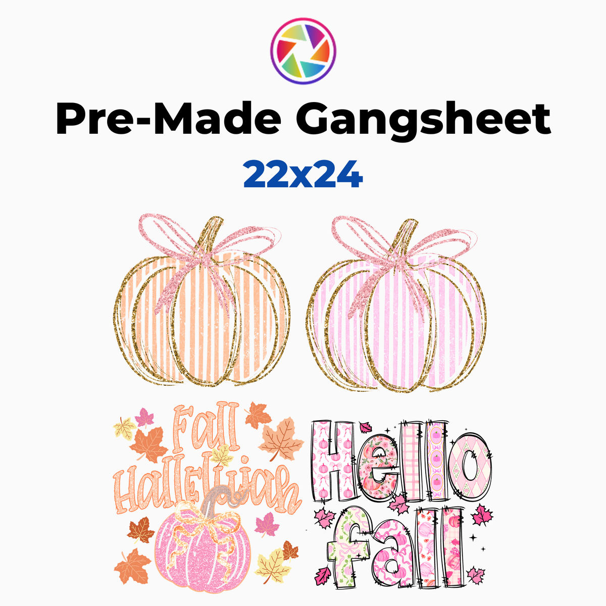 Hello Pink Fall 22x24