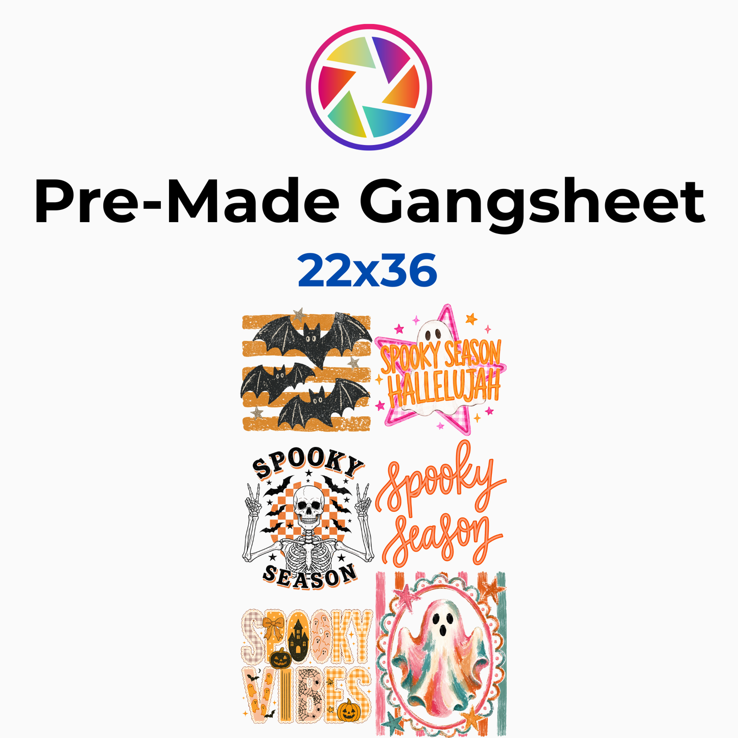 Spooky Orange 22x36