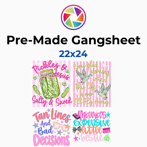 Stay Salty Summer Beach DTF Gang Sheet 22x24