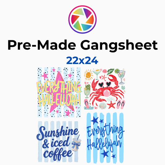 Sunshine Mixed with a Little Hurricane DTF Gang Sheet 22x24