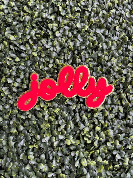 Jolly Hat/Left Chest/Kids Chenille Patch – Red & Gold