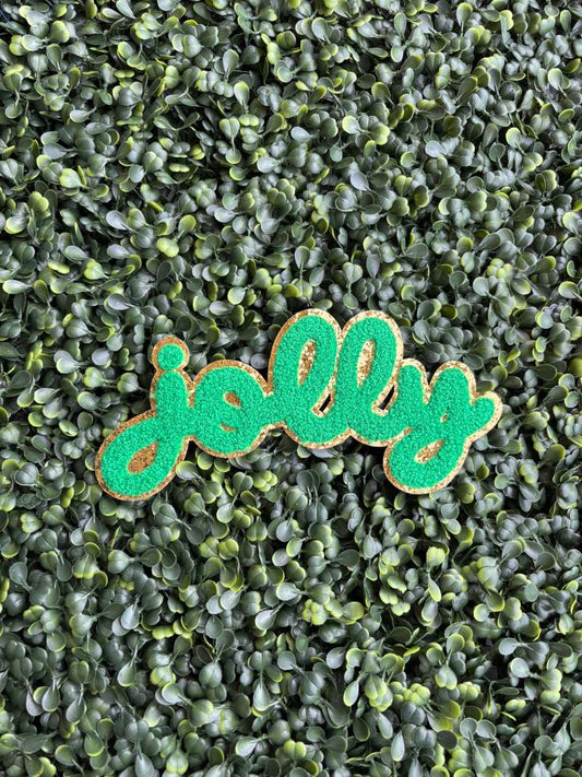 Jolly  Hat/Left Chest/Kids Front Chenille Patch – Green & Gold