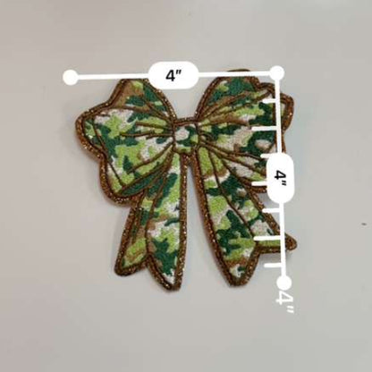 Camo Coquette Bow Patch