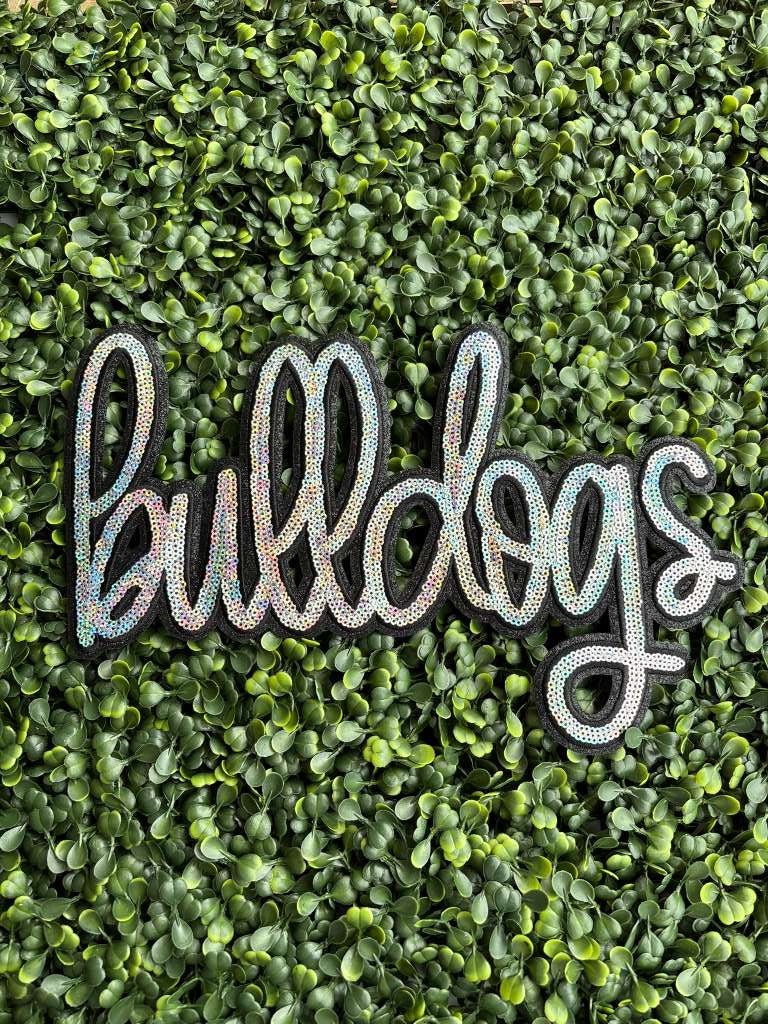 Bulldogs Sequin Chenille Patch