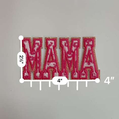 Pink Cowprint Mama Patch