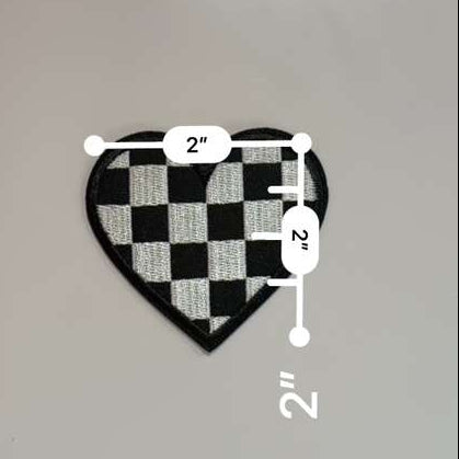 Checkered Heart Patch