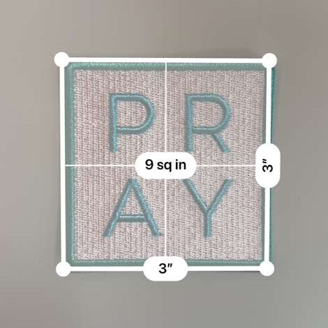 Pray Minimalist Embroidered Patch