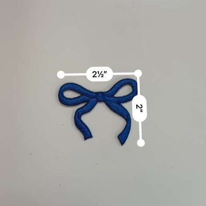 Royal Blue Coquette Bow Patch