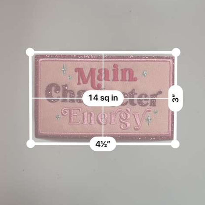 Main Character Energy Glitter Patch