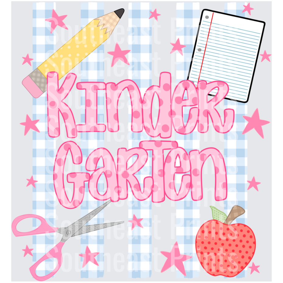 Kindergarten Pink Polka