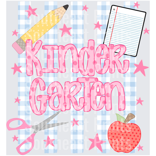 Kindergarten Pink Polka