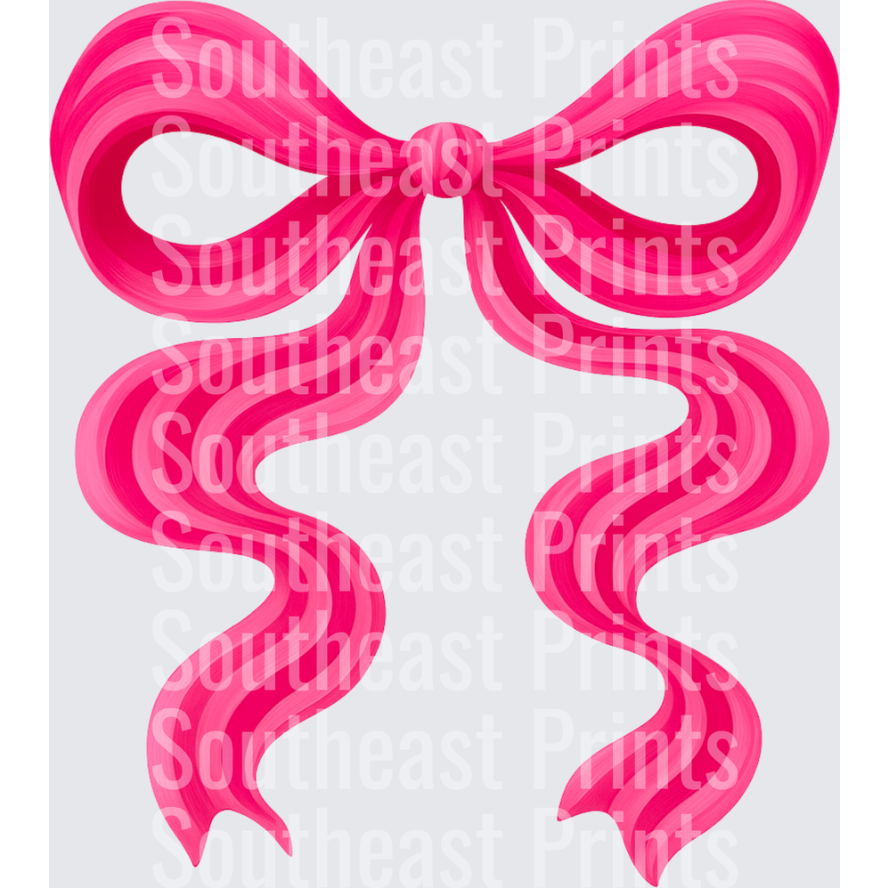 Hot Pink Ribbon Bow