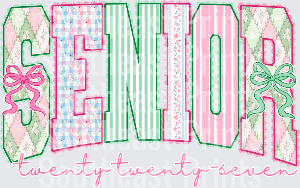 Senior Twenty Twenty-Seven Coquette Bow