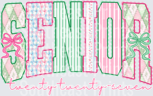 Senior Twenty Twenty-Seven Coquette Bow