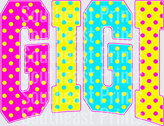 Colorful Polka Dot GIGI