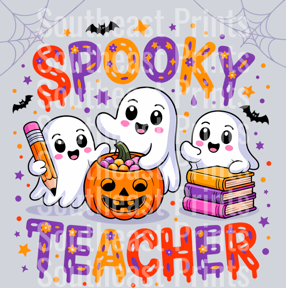 Spooky Teacher Transfer | Southeast Prints