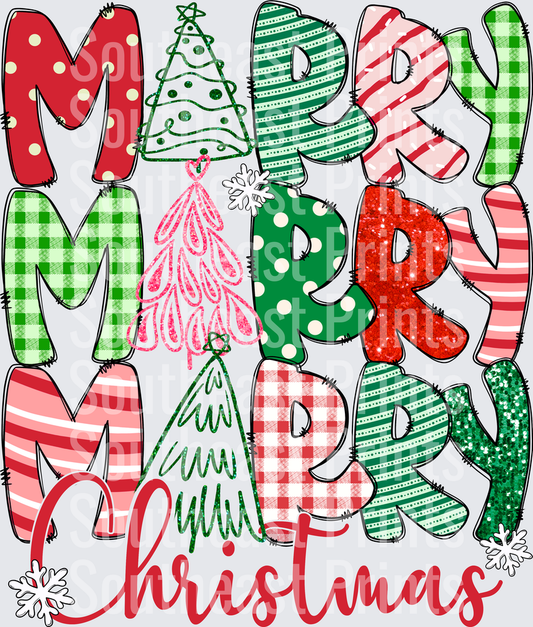 Merry Christmas Lettering